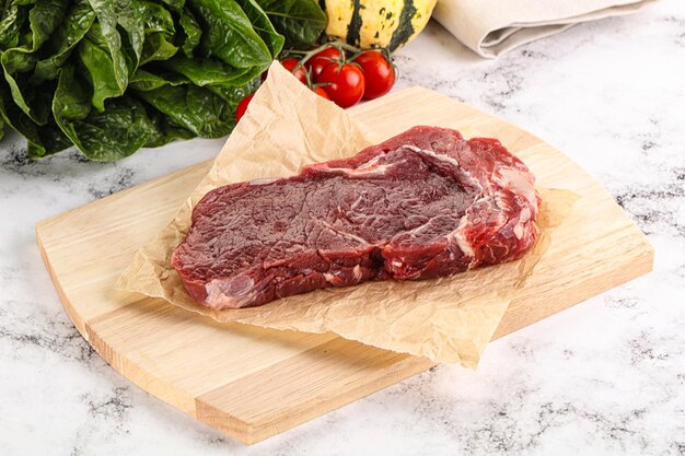 Raw rib eye beef premium steak