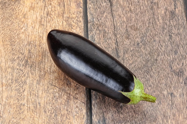 Raw ripe eggplant for cooking