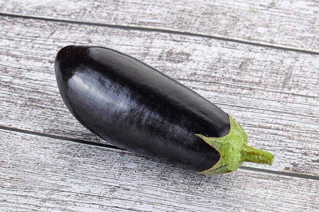 Raw ripe natural eggplant for cooking