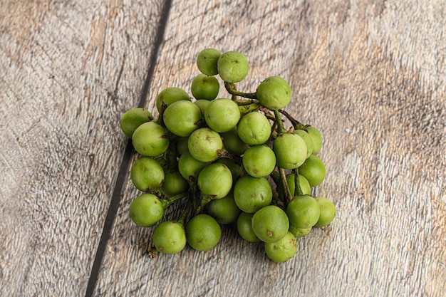 Raw ripe wild pea eggplant for cooking