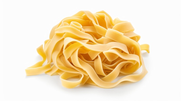 Raw rotelle uncooked italian pasta