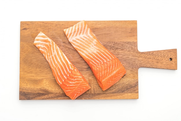 Photo raw salmon fillet