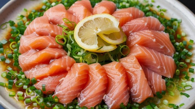 Raw salmon