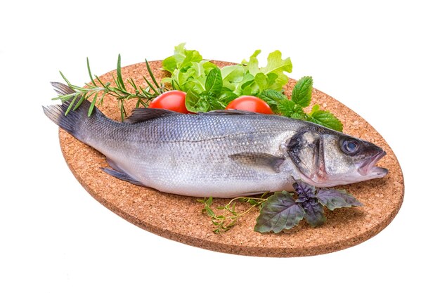 Raw seabass