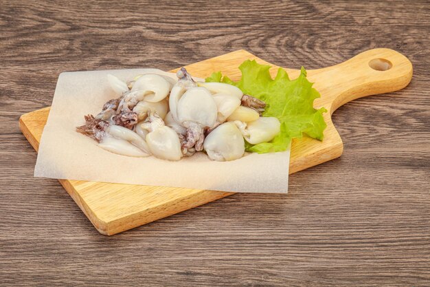 Raw seafood cuttlefish for cooking