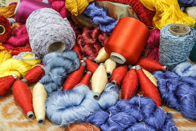 Raw silk thread color for background