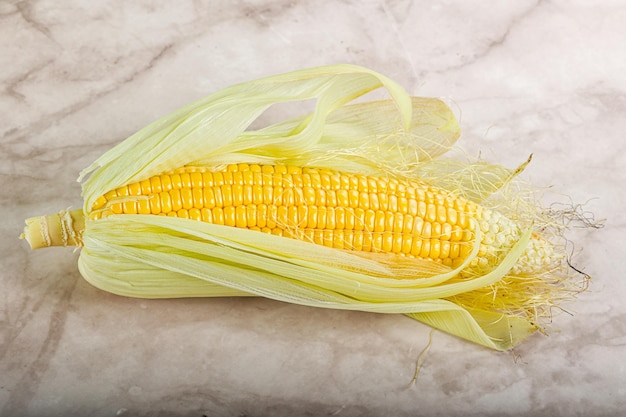 Raw sweet ripe yellow Corn