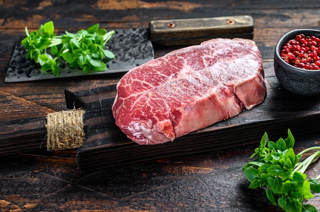 Raw Top Blade beef meat steak