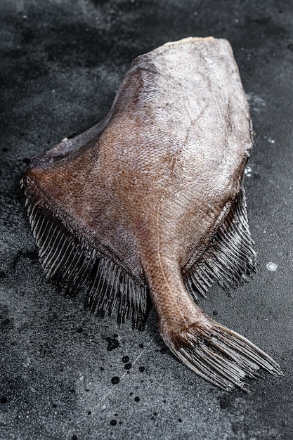 Raw whole fish John Dory. Top view. Copy space