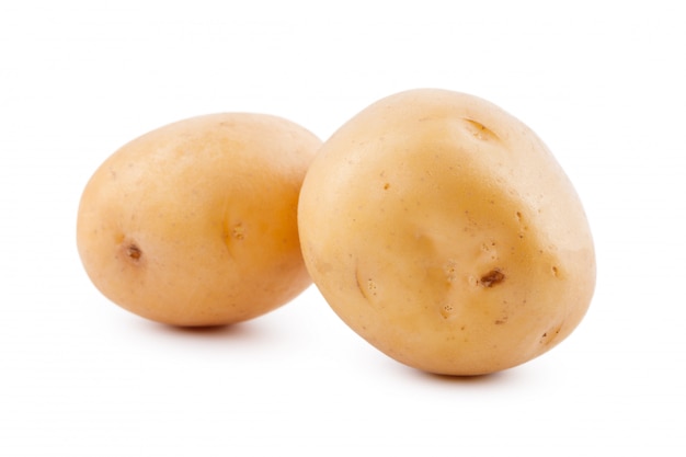 raw yellow potato isolated