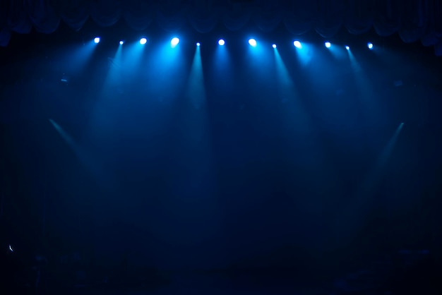 Rays of light illuminate the scene