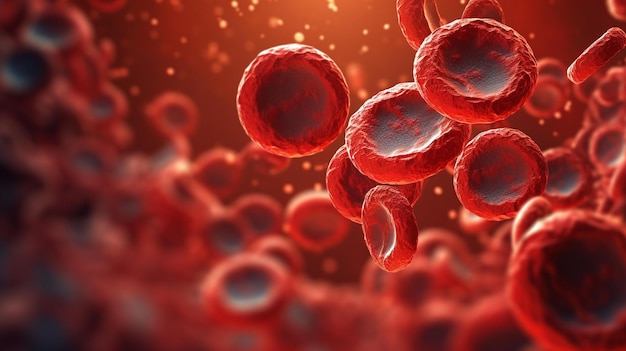 RBC 혈액 세포 스톡 사진 삽화 3D 렌더링 아트 컨셉