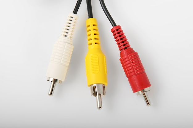 RCA Cables, white red and yellow with black cables