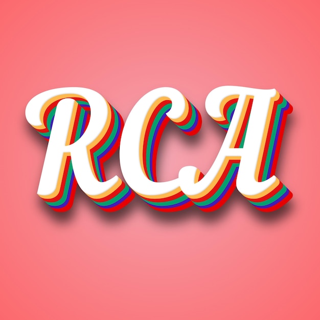 Photo rca text effect photo image cool