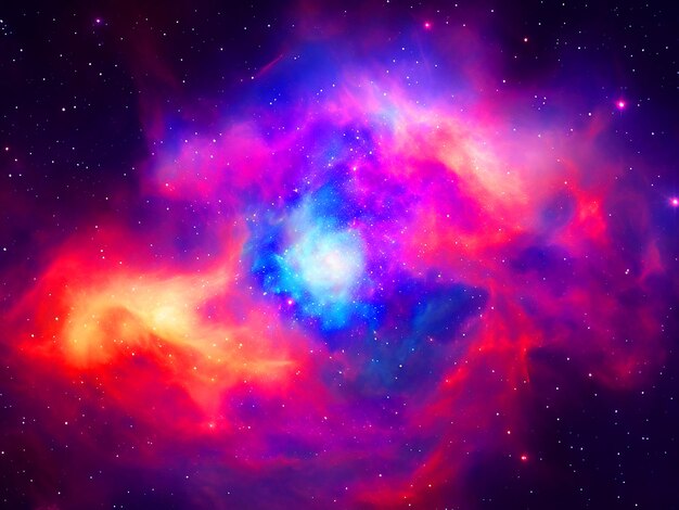 reaction diffusion colorful of a nebula galaxy image downloaded