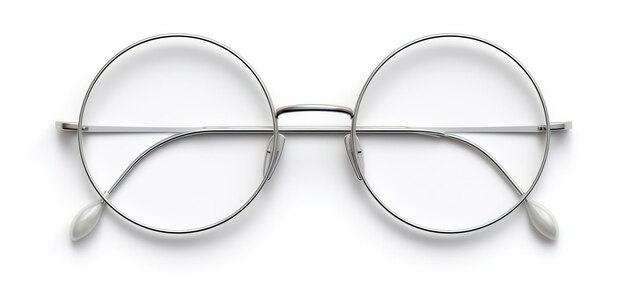 Photo reading eyeglasses slice isolated on a white or transparent background ai generated image