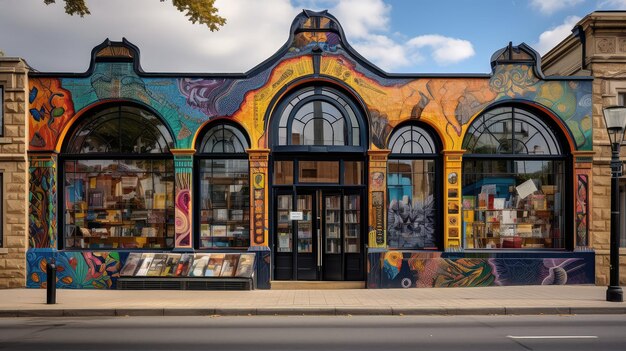 Foto edificio della biblioteca di reading street