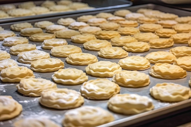 Foto biscotti di pasta sfoglia surgelati pronti da cuocere