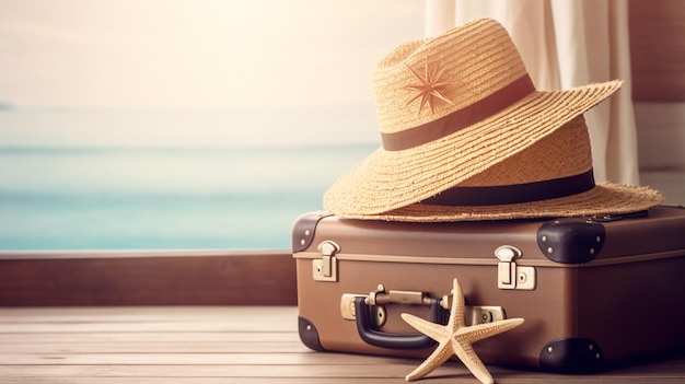 Ready for summer vacation travel background