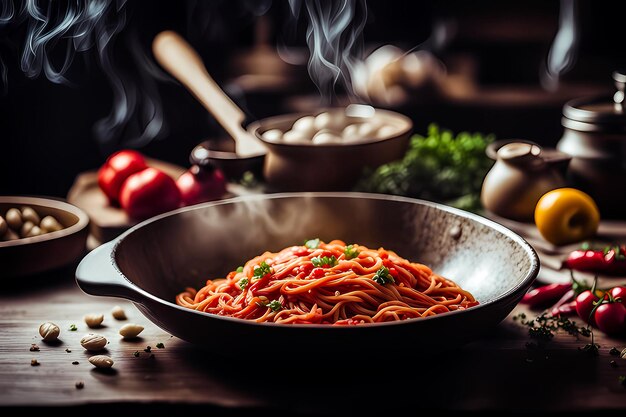 Foto cucina reale studio fotografico cinematografico sfondo 35 mm fotografia film bokeh professionale 4k alto