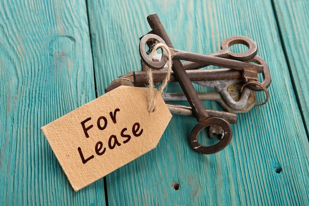 Real estate lease concept