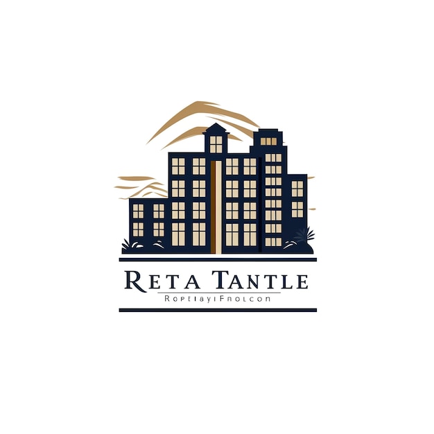 Real Estate Logo Apartment Building Logo Business Chart Logo design Urban City AI Generated Image