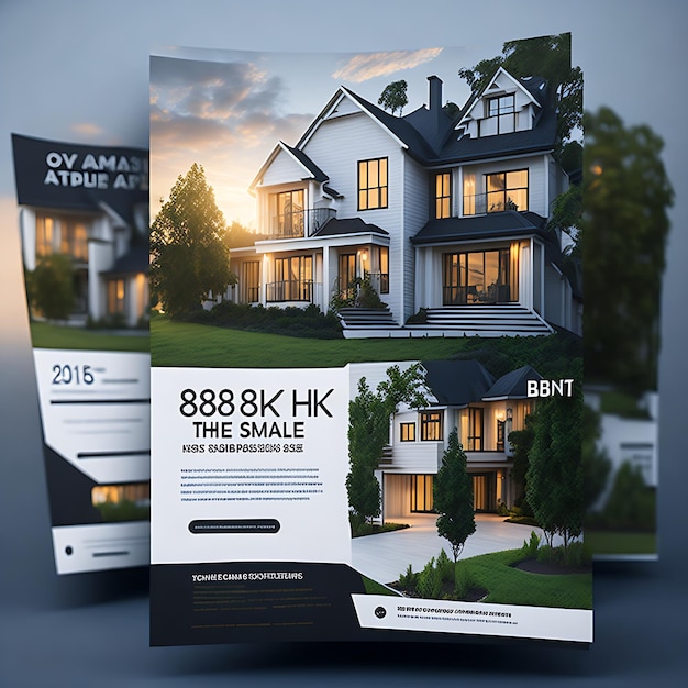 Photo real estate property finding flyer design