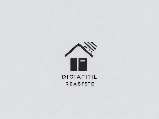 Photo real estate simple logo design