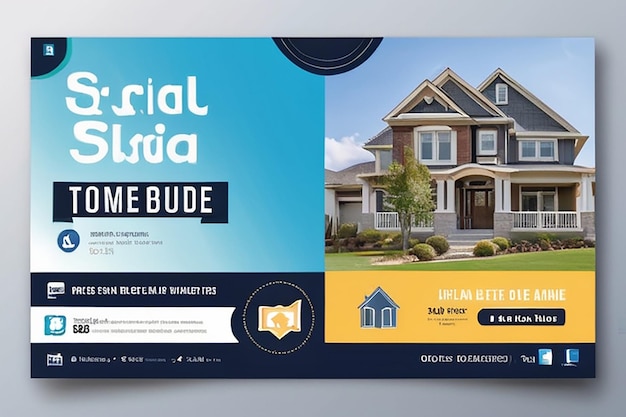 real estate social media banner template