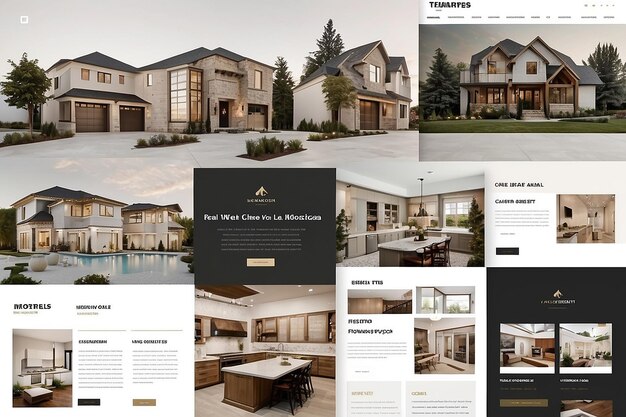 Photo real estate templates and mockups