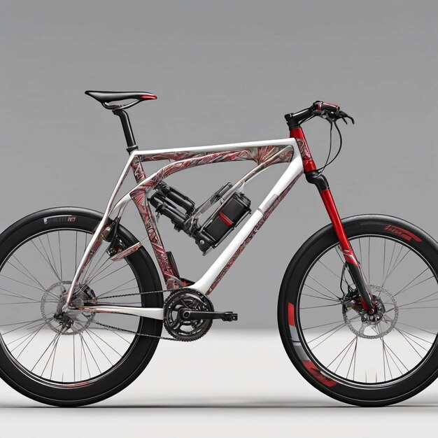 Real modern bike design highly detailed