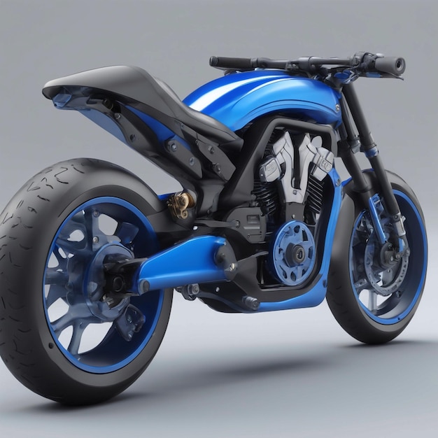 Real modern bike design highly detailed