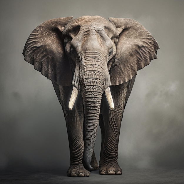 Vera foto di un elefante