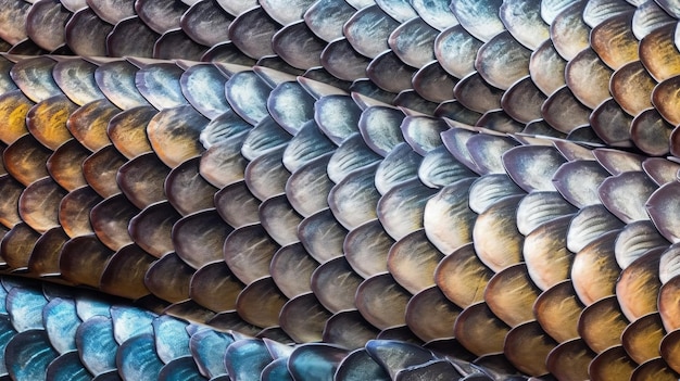 Photo real zander fish scales background ai generated