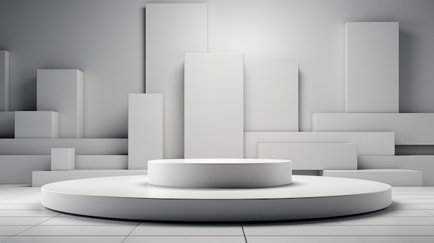 Realistic 3d background with podium Abstract minimal scene mockup products display Stage showcase