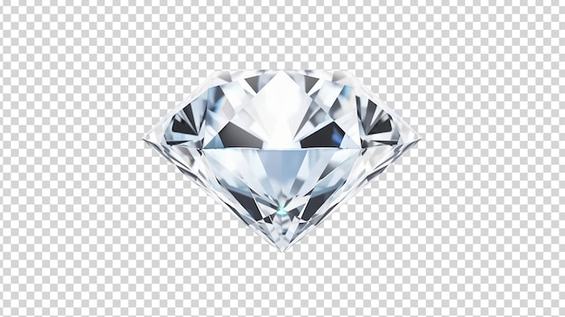 Photo realistic 3d diamond isolated on transparent background