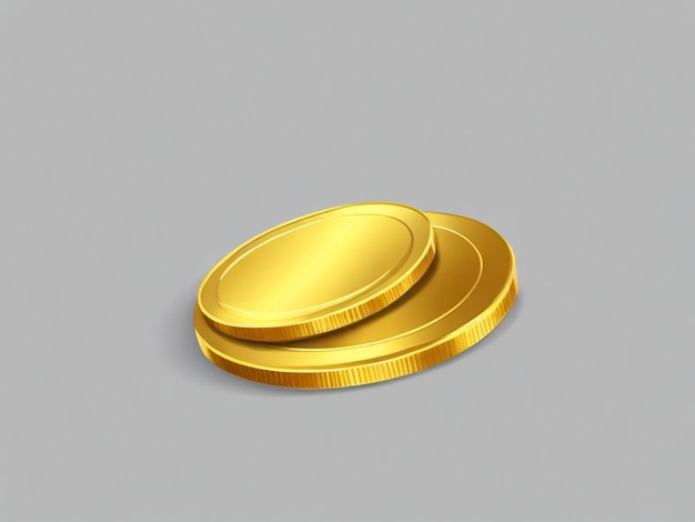 Photo realistic 3d gold coin