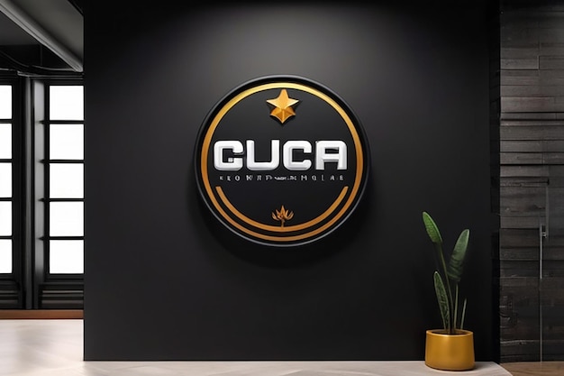 The realistic 3D light logos