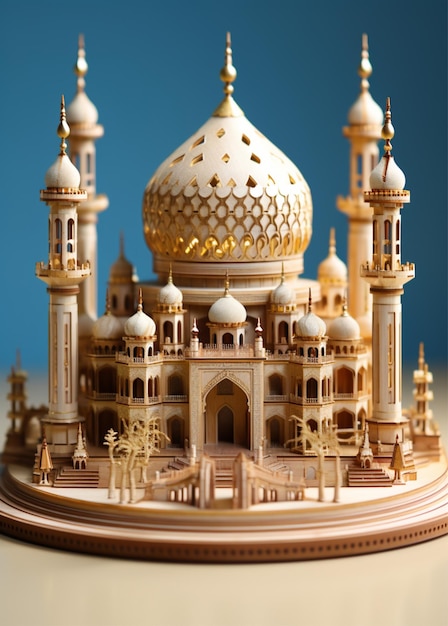 リアルな 3D モスクの装飾