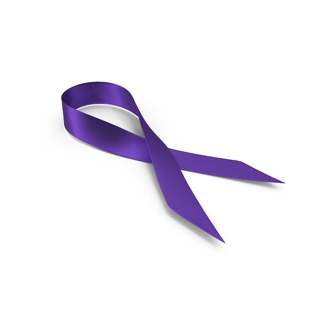 Photo a realistic 3d ribbon in white to raise awareness about cancer and promote its prevention