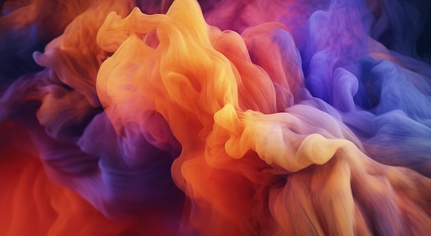 Realistic abstract landscape wallpaper in light orange and dark purple color style Generative AI