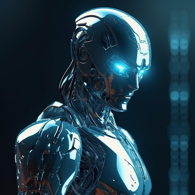 realistic AI robot image technology generative ai