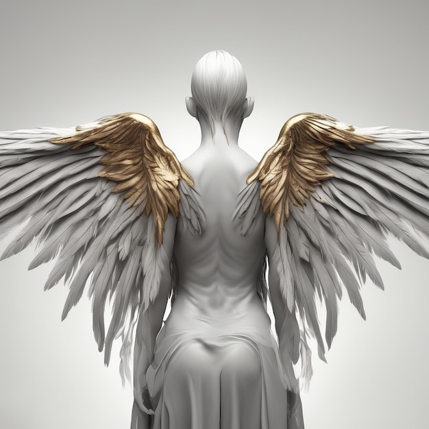 Photo realistic angel wings set