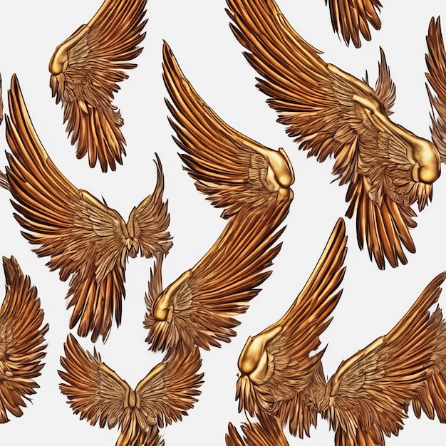 Realistic Angel wings set