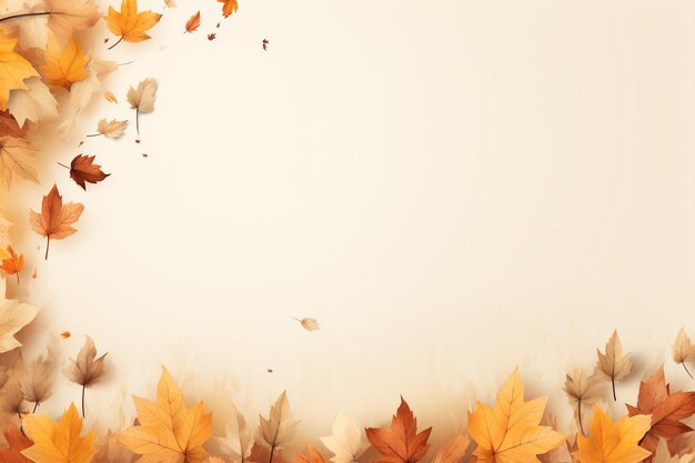 Realistic Autumn Background Embrace the Season's Beauty Created with Generative AI