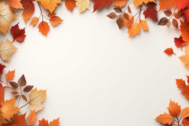Realistic Autumn Background Embrace the Season's Beauty Created with Generative AI