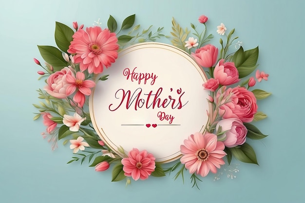 Realistic background for mothers day celebration