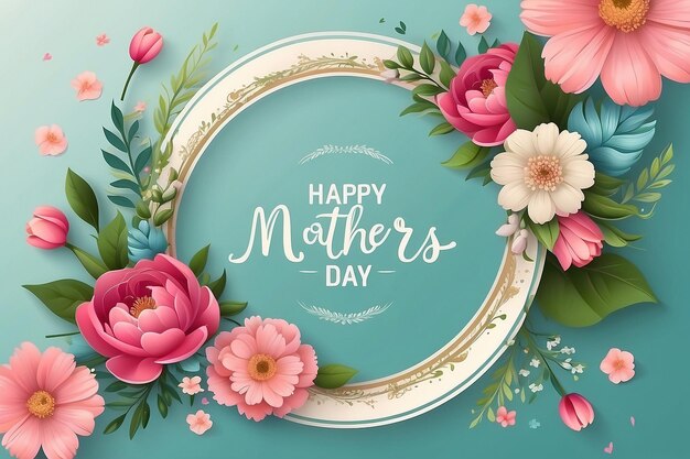 Realistic background for mothers day celebration