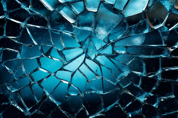 realistic background of shattered glass pieces