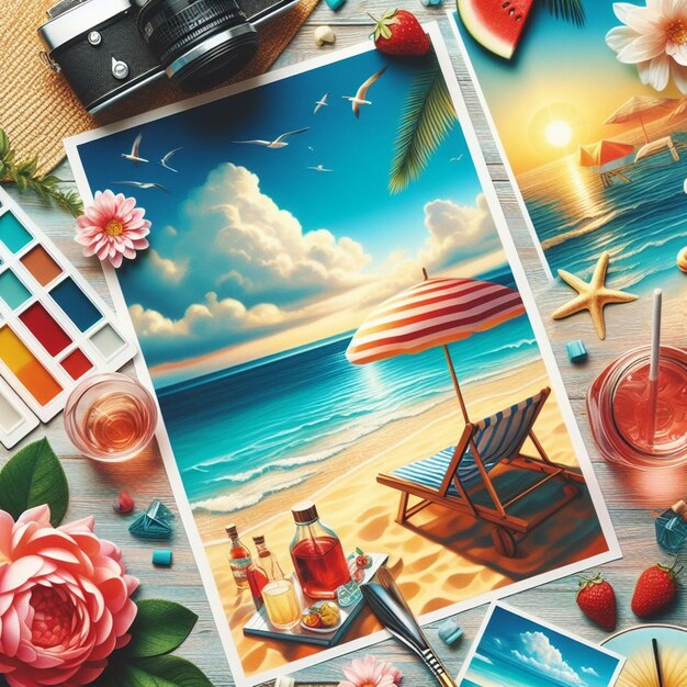 Realistic background for Summer Season